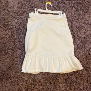 yakira bella white skirt